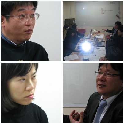 좌측 상단으로부터 반시계 방향으로 고은태 님, 이현진 님, 김영수 님. 좌측 상단으로부터 반시계 방향으로 고은태 님, 이현진 님, 김영수 님.